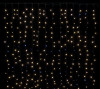 Занавес с мерцающим диодом 3*3 м., 220V, 600 теплых белых LED ламп, черный провод, Winner Light (ww.03.6B.600+)