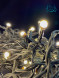 Занавес с мерцающим диодом 3*3 м., 220V, 600 теплых белых LED ламп, черный провод, Winner Light (ww.03.6B.600+) 