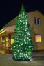 Комплект освещения Цветной каскад для елей высотой 3 м., 240 холодных белых LED, 24 м., шаг 35 см., Green Trees (KaskadW3)