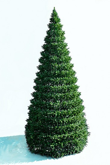 Уличная елка Уральская зеленая 25 м., каркасная, ПВХ, Green Trees (GT25URPVC) 