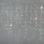 Светодиодная бахрома с колпачком 3,2*0,9 м., 180 теплых белых LED ламп, прозрачный провод ПВХ, IP65, LTC (PIL180CAP-10-2WW)