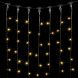 Светодиодный занавес 1*6 м., 600 теплых белых LED ламп, черный провод ПВХ, LTC (PCL601-11-2WW) 