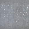 Светодиодная бахрома с колпачком 3,2*0,9 м., 180 холодно-белых LED ламп, прозрачный провод ПВХ, IP65, LTC (PIL180CAP-10-2W)