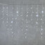 Светодиодная бахрома с колпачком 3,2*0,9 м., 180 холодно-белых LED ламп, прозрачный провод ПВХ, IP65, LTC (PIL180CAP-10-2W)