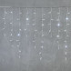 Светодиодная бахрома с колпачком 3,2*0,9 м., 180 холодно-белых LED ламп, прозрачный провод ПВХ, IP65, LTC (PIL180CAP-10-2W) 