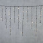 Светодиодная гирлянда бахрома с колпачком 3,2*0,9 м., 180 теплых белых LED ламп, черный провод ПВХ, IP65, LTC (PIL180CAP-11-2WW)