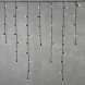 Светодиодная гирлянда бахрома с колпачком 3,2*0,9 м., 180 теплых белых LED ламп, черный провод ПВХ, IP65, LTC (PIL180CAP-11-2WW) 