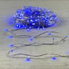 Светодиодная гирлянда с возможностью динамики 20 м., 200 синих LED ламп, 24V., прозрачный силиконовый провод, IP65, Beauty Led (EST200-3W10-1B)