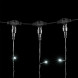 Светодиодный занавес 1*9 м., 900 белых LED ламп, черный провод ПВХ, LTC (PCL901-11-2W) 