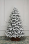 Искусственная елка Аляска заснеженная 240 см., литая хвоя+пвх, ЕлкиТорг (146240)