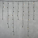 Светодиодная бахрома с колпачком 3,2*0,9 м., 180 теплых белых LED ламп, мерцание, черный провод ПВХ, IP65, LTC (PIL180BLWCAP-11-2WW) 