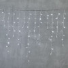 Светодиодная гирлянда бахрома 5*0,9 м., 348 белых LED ламп, силиконовый прозрачный провод, Beauty Led (ECC348-10-2W)