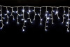 Светодиодная мерцающая бахрома 3*0.6 м., 220V, 100 холодных белых LED ламп, белый каучук, соединяемая, Winner Light (w.02.7W.100+)