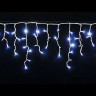 Светодиодная мерцающая бахрома 3*0.6 м., 220V, 100 холодных белых LED ламп, белый каучук, соединяемая, Winner Light (w.02.7W.100+) 