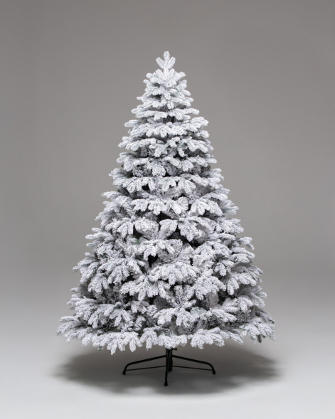 Искусственная елка Камчатская заснеженная 350 см., теплых белых Led ламп., Литая хвоя+ПВХ, ЕлкиТорг (134350) оптом