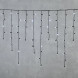 Светодиодная бахрома с колпачком 3,2*0,9 м., 180 холодных белых LED ламп, мерцание, черный провод ПВХ, IP65, LTC (PIL180BLWCAP-11-2W) 