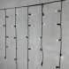 Светодиодная бахрома с колпачком 3,2*0,9 м., 180 холодных белых LED ламп, мерцание, черный провод ПВХ, IP65, LTC (PIL180BLWCAP-11-2W) 