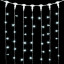  Светодиодный занавес 1*9 м., 900 белых LED ламп, прозрачный провод ПВХ, LTC (PCL901-10-2W)
