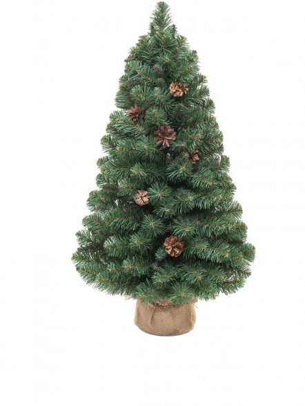 Искусственная елка Снежная королева зеленая 45 см., мягкая хвоя ПВХ, ЕлкиТорг (32045) оптом