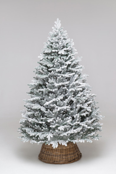 Искусственная елка Швейцарская заснеженная 180 см., 100% литая хвоя, ЕлкиТорг (110180)