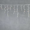 Светодиодная бахрома с колпачком 3,1*0,5 м., 120 теплых белых LED ламп, каучуковый белый провод, LTC (LL120-8-2WW)