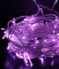 Светодиодная гирлянда с возможностью динамики 20 м., 200 лиловых LED ламп, 24V., прозрачный силиконовый провод, IP65, Beauty Led (EST200-3W10-1L) 