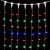 Светодиодный занавес 2*3 м., 600 разноцветных LED ламп, прозрачный провод ПВХ, LTC (PCL602-10-2M)