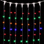 Светодиодный занавес 2*3 м., 600 разноцветных LED ламп, прозрачный провод ПВХ, LTC (PCL602-10-2M)