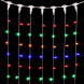 Светодиодный занавес 2*3 м., 600 разноцветных LED ламп, прозрачный провод ПВХ, LTC (PCL602-10-2M) 