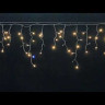 Светодиодная мерцающая бахрома 5*0.6 м., 220V, 170 теплых белых LED, черный каучук IP 65, соединяемая, Winner (ww.02.7B.170.F+) 