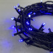 Светодиодная нить 100 синих LED ламп с мерцанием, 10 м., 24В., черный провод ПВХ, LTC (PST100BLW-11-1B) 