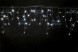 Светодиодная мерцающая бахрома 5*0.6 м., 220V, 170 холодных белых LED, черный каучук IP 65, соединяемая, Winner (w.02.7B.170.F+) 
