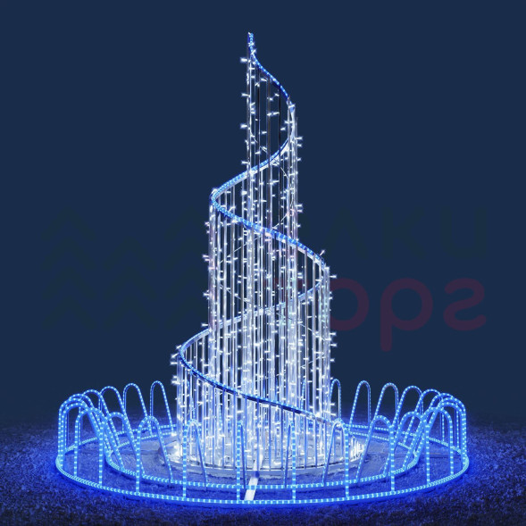 Светодиодный фонтан Северное сияние 2.5 м., Conso (FON9-3B) 