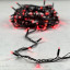Светодиодная гирлянда Sealed мерцающая 10 м., 220V., 100 красных LED ламп, черный каучук, Beauty Led (LL100BL-1-2R)