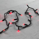 Светодиодная гирлянда Sealed мерцающая 10 м., 220V., 100 красных LED ламп, черный каучук, Beauty Led (LL100BL-1-2R) 