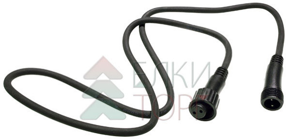Удлинитель 1 м. для гирлянд системы Sealed 220V., каучук черный, Beauty Led (LLS11-1M)  