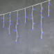 Светодиодная бахрома с колпачком 3,1*0,5 м., 120 синих LED ламп, каучуковый белый провод, LTC (LL120-8-2B) 