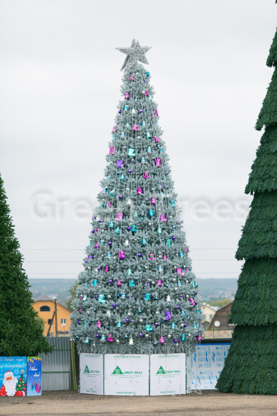 Уличная елка Уральская изумрудная 24 м., каркасная, ПВХ, Green Trees (GT24URPVCBL) 